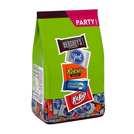 Hershey Assorted Chocolate Flavored Snack Size, Easter Candy Party Pack, 33.43 oz