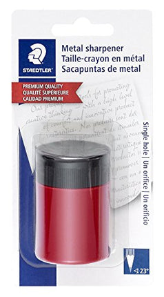 Buy STAEDTLER pencil sharpener, premium quality sharpener with screw-on lid, prevents accidental ope in India.