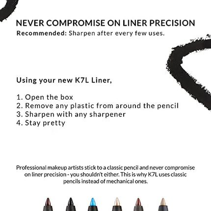K7L Cream Eyeliner Waterline - Waterproof, Smudge-Proof, Precise Cosmetics