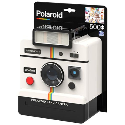 Polaroid, 500-Piece Sweet Treats Jigsaw Puzzle in 3D Tin Container Cool Vintage Retro 70’s Film Camera, for Kids, Teens, and Adults Aged 12 and up