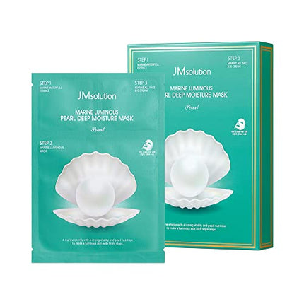 Buy JM Solution Marine Luminous Pearl Deep Moisture 3 Step Skin Care Face Mask - Korean Skincare - in India