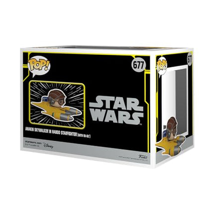 Funko Pop! Ride Super Deluxe: Star Wars Hyperspace Heroes - Anakin in Naboo Sarfighter with R2-D2, Amazon Exclusive
