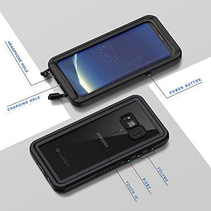 Buy Lanhiem Samsung Galaxy S8+ Plus Case, IP68 Waterproof Dustproof Shockproof Case with Built-in Screen in India.