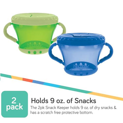 Buy Nuby 2-Pack Snack Keepers, Blue and Green in India