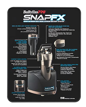 BaBylissPRO SNAPFX Hair Clipper for Men FX890 Professional High-Torque Clipper