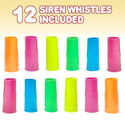 Buy ArtCreativity Siren Whistles for Kids - Pack of 12, Durable Plastic Siren Noise Maker Party Whistles in India