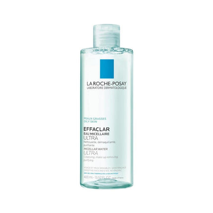 La Roche-Posay Effaclar Micellar Cleansing Water Toner for Oily Skin, Oil Free Makeup Remover, Safe for Sensitive Skin with Thermal Spring Water, 13.52 Fl Oz (Pack of 1)