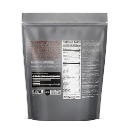 Isopure Dutch Chocolate Whey Isolate Protein Powder with Vitamin C & Zinc for Immune Support, 25g Protein, Low Carb & Keto Friendly, 14 Servings, 1 Pound (Packaging May Vary)