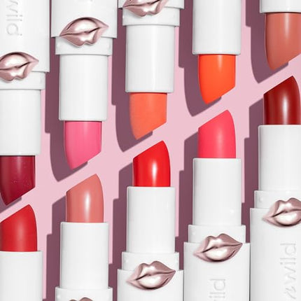 Lipstick By Wet n Wild Mega Last High-Shine Lipstick Lip Color Makeup, Blush Pink Clothes Off