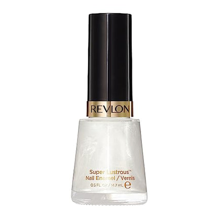 Revlon Nail Enamel, Chip Resistant Nail Polish, Glossy Shine Finish, in Nude/Brown, 020 Pure Pearl, 0.5 oz