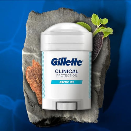 Gillette Clinical Antiperspirant and Deodorant for Men, Arctic Ice Scent, 2.6 oz