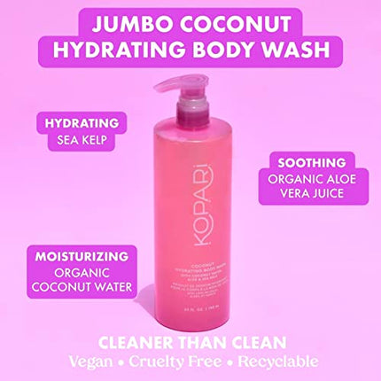 Kopari Jumbo Coconut Hydrating Body Wash with Aloe and Sea Kelp