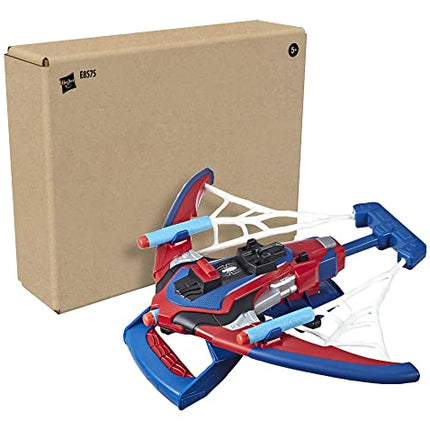 Marvel Spider-Man Web Shots Spiderbolt NERF Powered Blaster Toy, Fires Darts, 3 Darts, Kids 5+ Years (Amazon Exclusive)