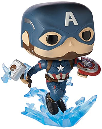 Funko Pop! Marvel: Avengers Endgame - Captain America with Broken Shield & Mjoinir