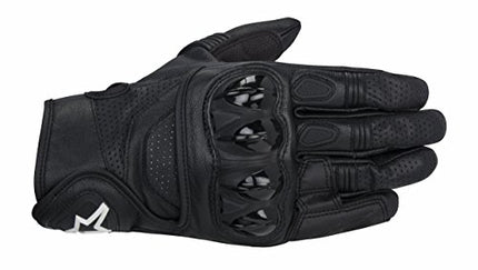 Alpinestars Celer Men's Leather Street Racing Motorcycle Gloves - Black / Medium
