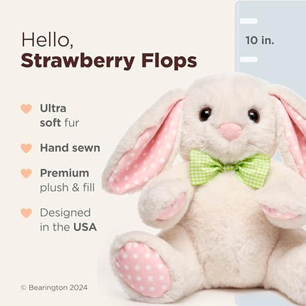 Buy Bearington Strawberry Flops The Easter Bunny Stuffed Animal, 10 Inch Plush Bunny, Easter Gifts for Babies in India