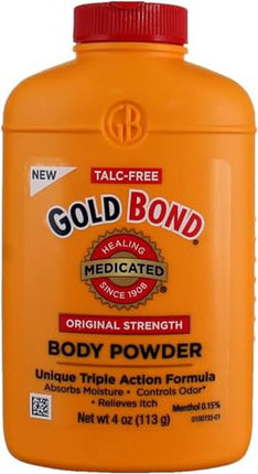 Gold Bond Medicated Body Powder, Original Strength, 4 oz (113 g)