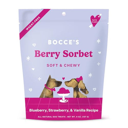 Buy Bocce's Bakery Berry Sorbet Treats for Dogs, Wheat-Free Everyday Dog Treats, Made with Real Ingredients in India.