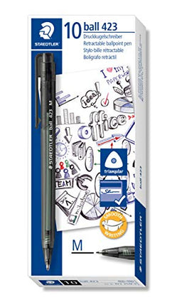 Buy STAEDTLER 423 35M-9 Retractable Rainbow Ballpoint Pen, Medium, Black in India India
