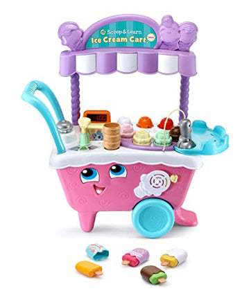 LeapFrog Scoop and Learn Ice Cream Cart Deluxe (Frustration Free Packaging), Pink