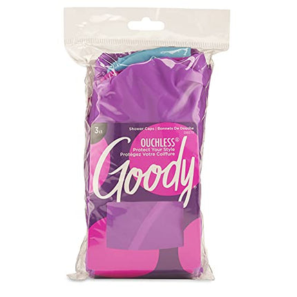 buy Goody Styling Essentials Shower Cap, 3 Count - Protect Your Hairstyle While Remaining Comfortable - in India