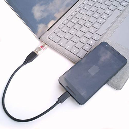 PortaPow Transparent USB Data Blocker - Protect Against Juice Jacking