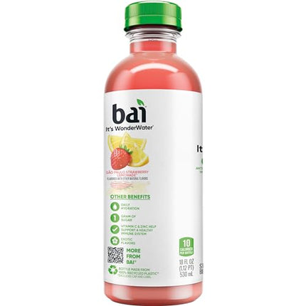 Buy Bai Antioxidant Infused Water Beverage, São Paulo Strawberry Lemonade, with Vitamin C and No Ar in India.