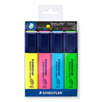 Buy STAEDTLER Textsurfer Classic 364 Highlighter - Assorted Colours, Pack of 4 in India India