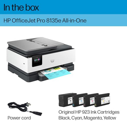 Buy HP OfficeJet Pro 8135e All-in-One Printer, Color, Printer for Home, Print, Copy, scan, fax, Inst. in India