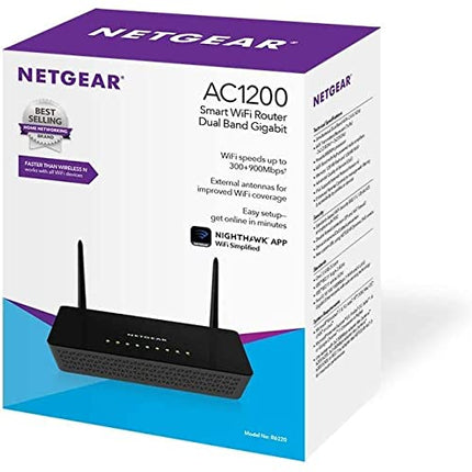 buy NETGEAR AC1200 Smart Wi-Fi Router with External Antennas (R6220 - 100INS) in India