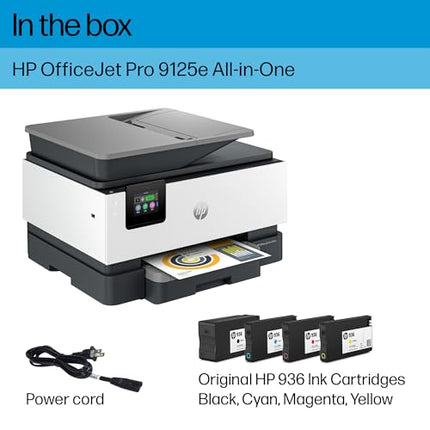 Buy HP OfficeJet Pro 9125e All-in-One Printer, Color, Printer-for-Small Medium Business, Print, Copy in India.