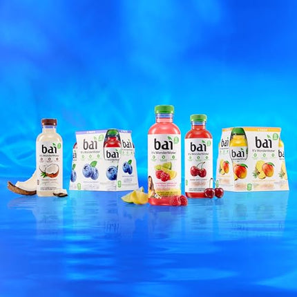 Bai Antioxidant Infused Water Beverage, Molokai Coconut, with Vitamin C and No Artificial Sweeteners, 18 Fluid Ounce Bottle, 12 Pack