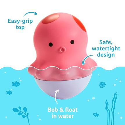 Munchkin® Bath Bobbers Mold Free Baby and Toddler Bath Toy, 6+ Months, Dolphin/Walrus/Octopus