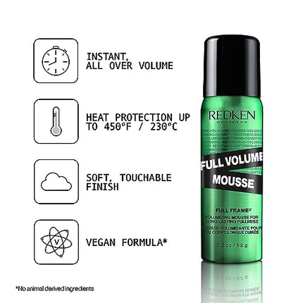 buy Redken Full Volume Mousse | For All Hair Types | Volumizing Hair Mousse | Adds Maximum Body & Lift in India