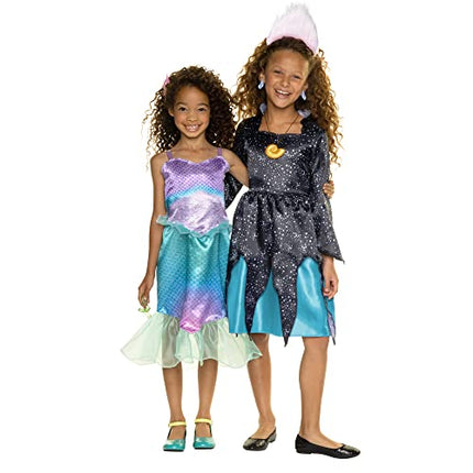 Disney The Little Mermaid Ariel & Ursula Dress Up Trunk, Treasure Chest Includes Ariel and Ursula's Outfit Dresses with Accessories [Amazon Exclusive]