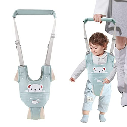 Huifen Baby Walking Harness with Detachable Crotch Baby Walking Assistant Handheld Walk Helper for Baby Learn to Walk(9-24 Month)(Green)