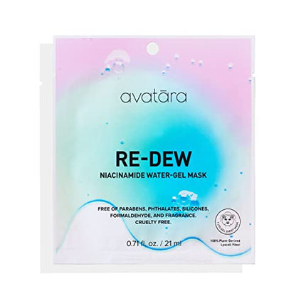 buy Avatara - Re-Dew Niacinamide Water-Gel Mask, Hydrating Mask, Sheet Masks with Niacinamide and Hyalur in India