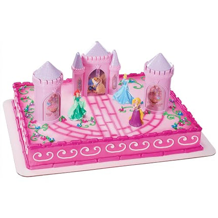 DECOPAC Disney Princess Happily Ever After Signature DecoSet Cake Topper, 4.8" L x 2.5" W x 6" H, Pink