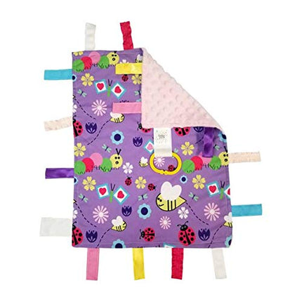 The Learning Lovey Lovey Sensory Tag Toy Garden Flowers Butterflies Blanket