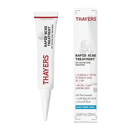 buy Thayers Rapid Acne Treatment with 10% Sulfur, Sulfur Acne Treatment with Niacinamide and Glycolic Acid in India