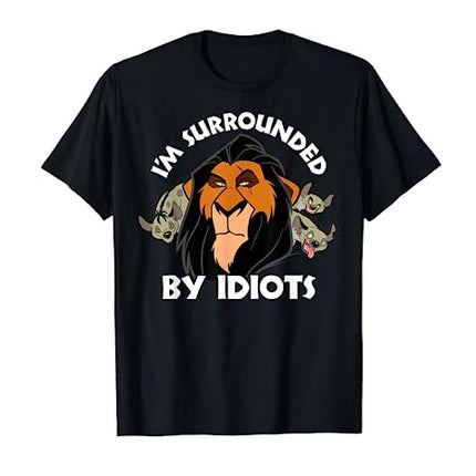 Buy Disney The Lion King Scar I'm Surrounded By Idiots Portrait T-Shirt in India