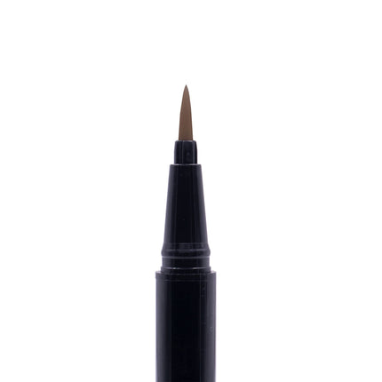 Arches & Halos Fine Bristle Tip Pen - Creamy, Buildable Formula for Shaping and Defining Eyebrows - Waterproof, Long Lasting, 24 Hour Color - Precise Bristled Applicator Tip - Natural Brown - 0.02 oz
