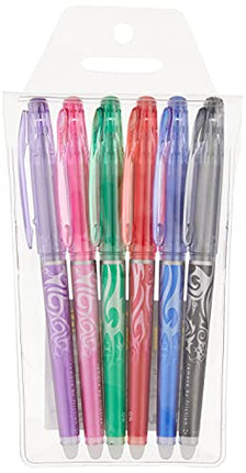 Buy Pilot, FriXion Point Erasable & Refillable Gel Ink Pens, Extra Fine Point 0.5 mm, Pack of 6, Assorted Colors in India India