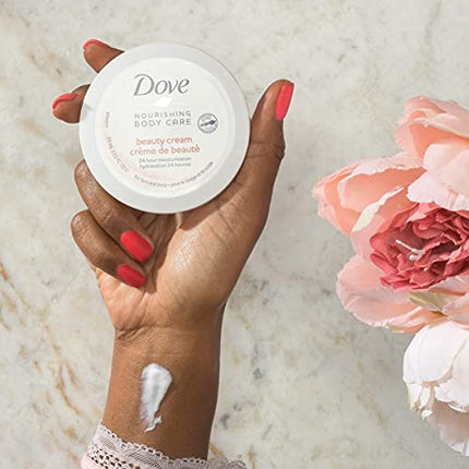 Dove Nourishing Body Care Face, Hand and Body Beauty Cream for Normal to Dry Skin Lotion for Women with 24 Hour Moisturization (8.4 FL OZ)