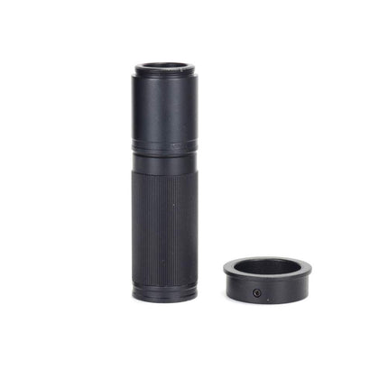 HAYEAR 5X-150X Magnification Optical C-Mount Lens High Working Distance 28MM Dia Holder with 35MM Ring Adapter