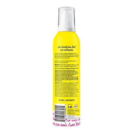 Marc Anthony Strictly Curl Enhancing Styling Foam , Extra Hold - Vitamin E & Silk Proteins Transforms Frizzy Hair to Full , Shiny , Defined Curls - Sulfate-Free Anti-Frizz Mousse Product
