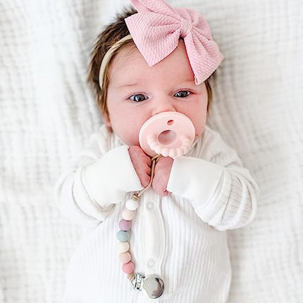 Buy Ryan & Rose Pacifier Clip Georgia - Silicone Pacifier Clip Baby boy Baby Girl Binky paci Clip in India