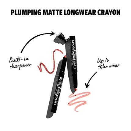 NYX PROFESSIONAL MAKEUP Lip Lingerie Push-Up Long Lasting Plumping Lipstick - Embellishment (Muted Purples)