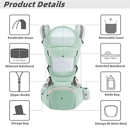 buy YSSKTC Baby Carrier Ergonomic Infant Carrier with Hip Seat Kangaroo Bag Soft Baby Carrier Newborn to in India