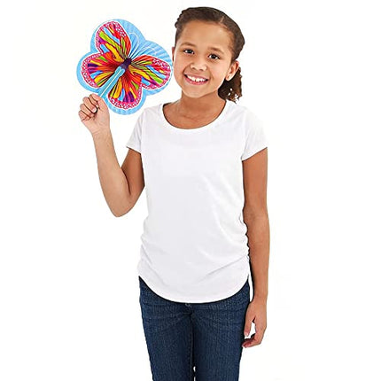 buy ArtCreativity 9.5 Inch Handheld Butterfly Folding Fans - Pack of 12 Foldable Fans in Assorted Colors in India